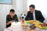 Şəhid Afət Feyzullayevin və şəhid Tağı Abdullazadənin ailələri ziyarət edilib