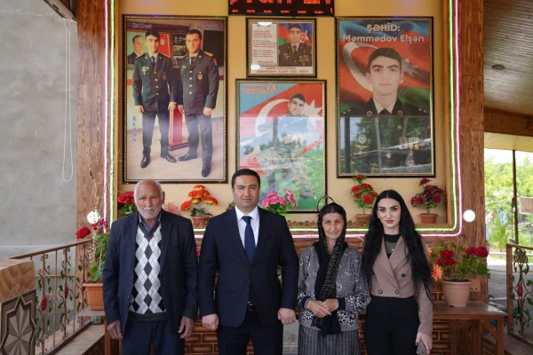 Elməddin Qəribov Şərur rayonunda yaşayan bir sıra şəhid ailələrini ziyarət edib
