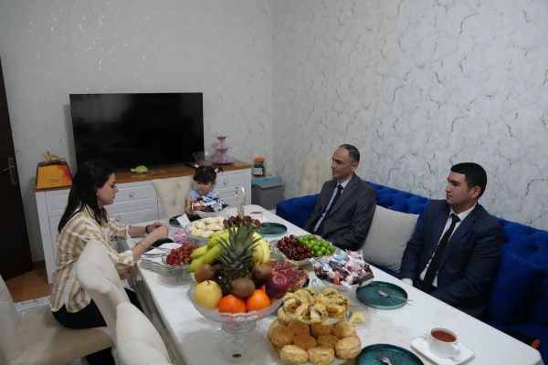 Naxçıvan şəhərində yaşayan bir sıra şəhid ailələri ziyarət edilib
