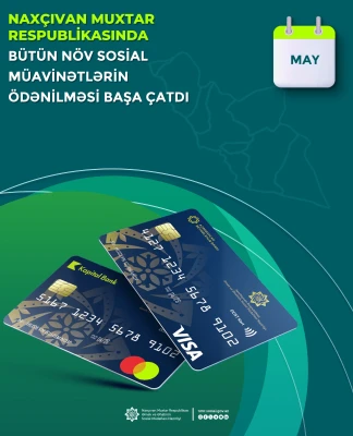 May ayı üzrə bütün növ sosial müavinətlərin ödənilməsi başa çatdırılıb